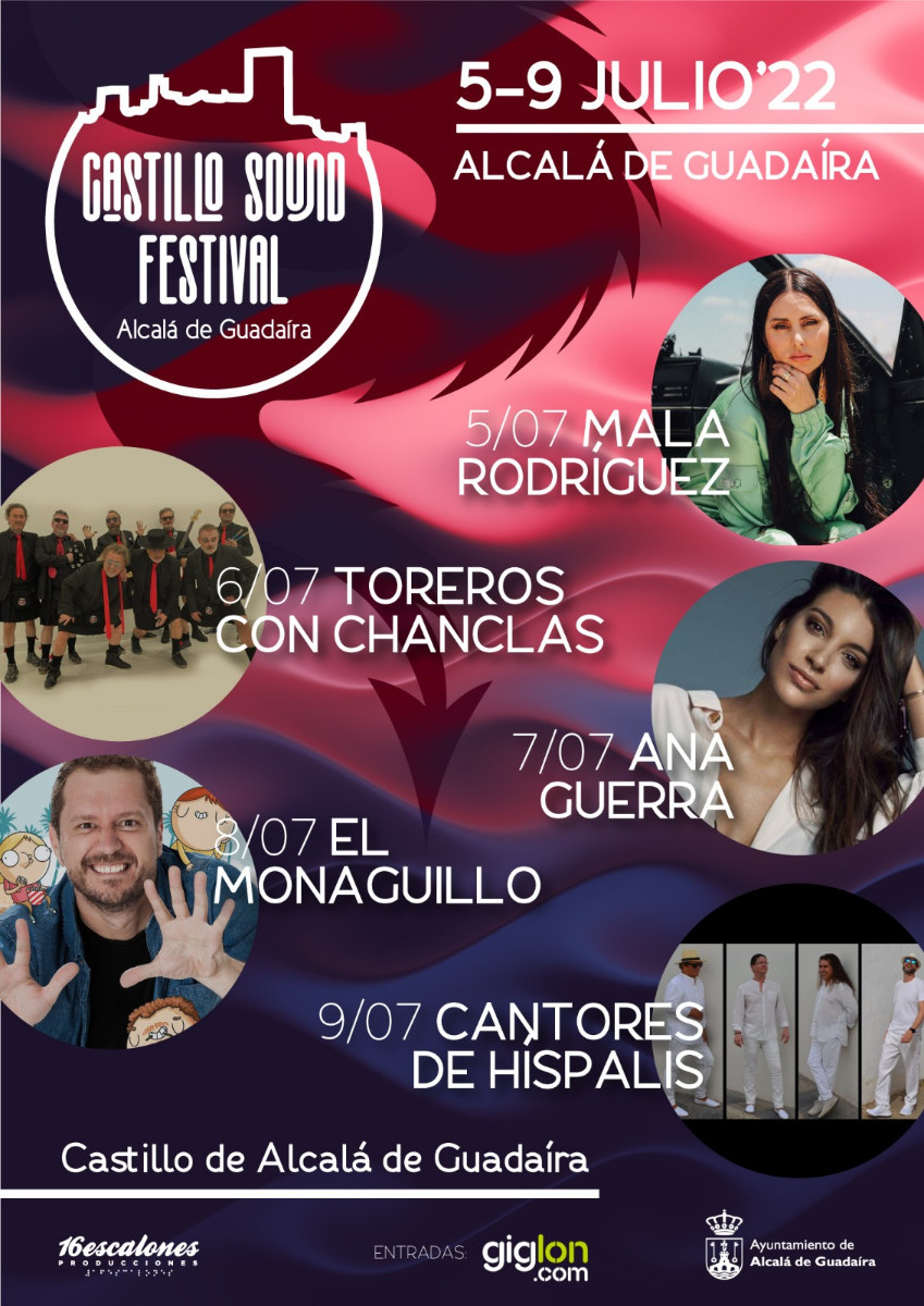 Celsius Negar escalada Castillo Sound Festival reúne en Alcalá a Mala Rodríguez, Toreros con  Chanclas, Ana Guerra, Cantores de Híspalis y El Monaguillo