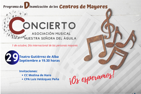 Concierto para celebrar el Día Internacional del Mayor