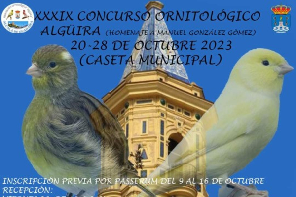 Concurso Ornitológico Algüira 2023