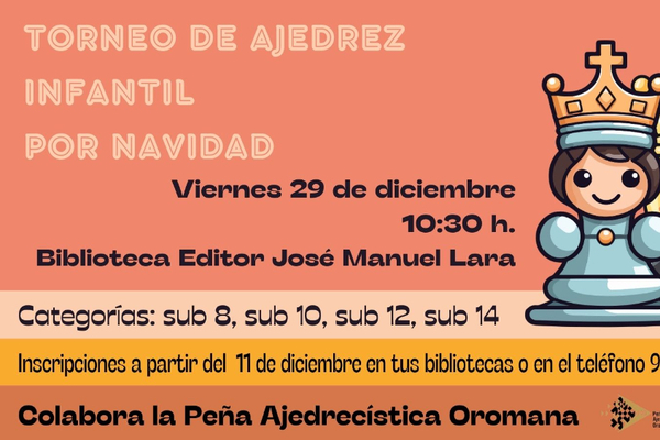Torneo de ajedrez infantil por Navidad