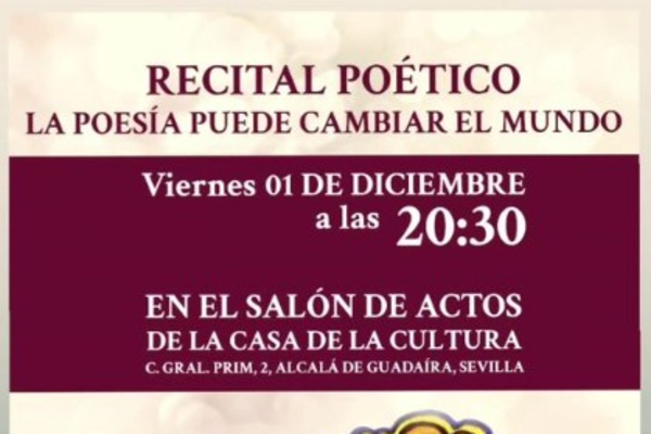 Recital poético del alcalareño Luis Brenes