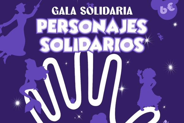 Gala con personajes solidarios