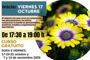 Curso de meditación, yoga y pensamiento positivo