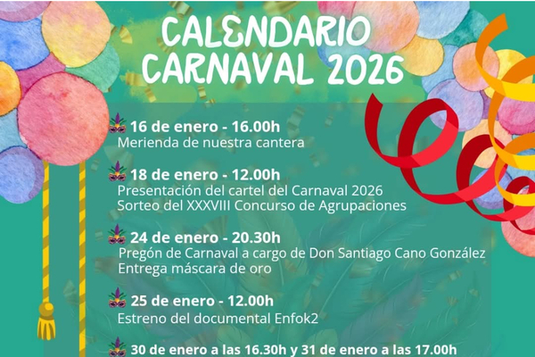 Programación Carnaval 2026
