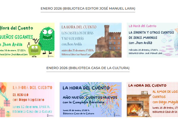 La Hora del Cuento en las bibliotecas públicas