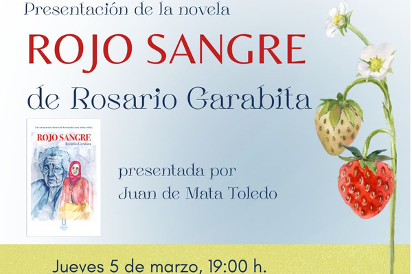 Presentación de la novela `Rojo Sangre´