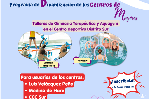 Gimnasia Terapéutica y Aquagym para mayores