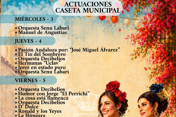 Actuaciones en la Caseta Municipal durante la Feria