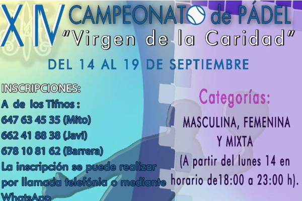 Campeonato de Pádel Virgen de la Caridad