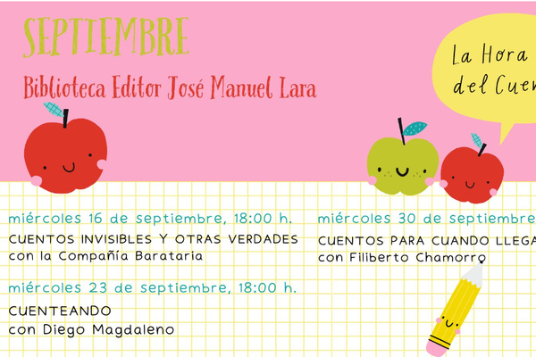 La Hora del Cuento en la biblioteca Editor JM Lara