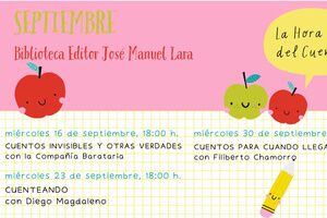 La Hora del Cuento en la biblioteca Editor JM Lara