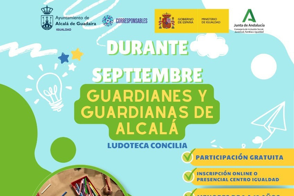 Plazas disponibles de la ludoteca Guardianes y Guardianas