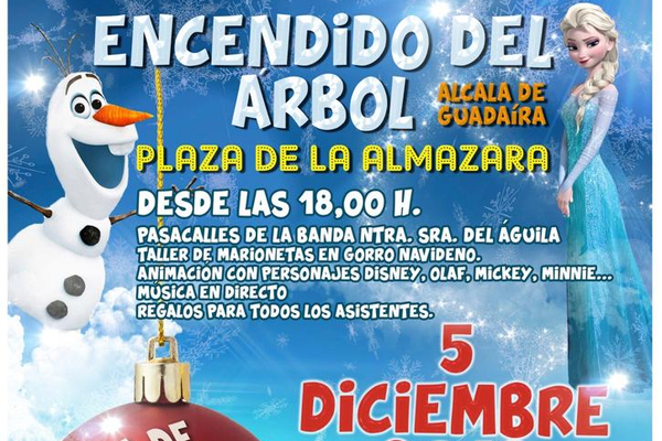 Encendido del alumbrado navideño con gran fiesta en La Almazara