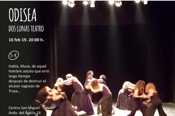 El Centro San Miguel presenta la obra teatral `Odisea´