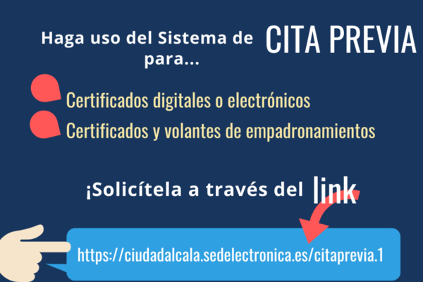 Cita previa con la Oficina de Atención al Ciudadano