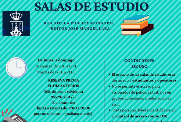 Normas de acceso a la salas de estudio de Biblioteca Editor JM Lara