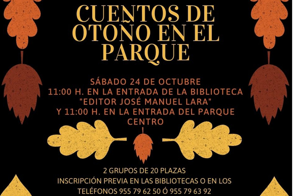 La Biblioteca municipal organiza `Cuentos de Otoño en el Parque´