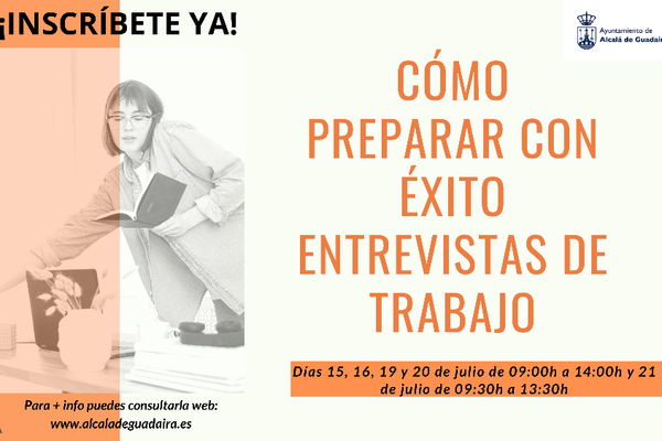 Participa en el seminario para tener éxito en la entrevista de trabajo