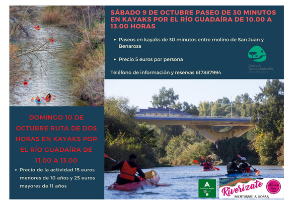 Paseos en Kayak por el río Guadaíra