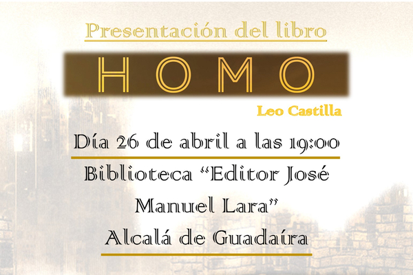 La Biblioteca acoge la presentación del libro `Homo´