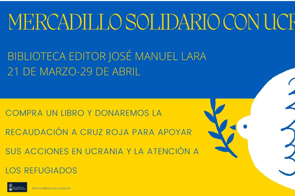 La Bibliotea organiza un mercadillo solidario con Ucrania