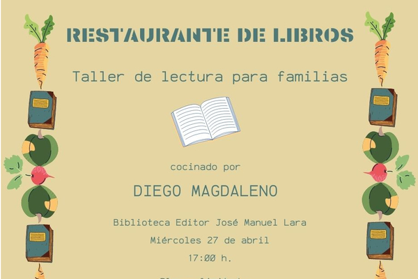 Restaurante de libros en la Biblioteca Editor José Manuel Lara