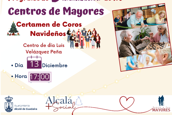 Certamen de coros navideños en centro de mayores