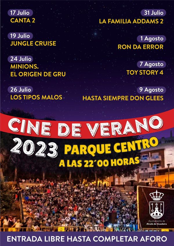 Verano de cine en el Parque Centro