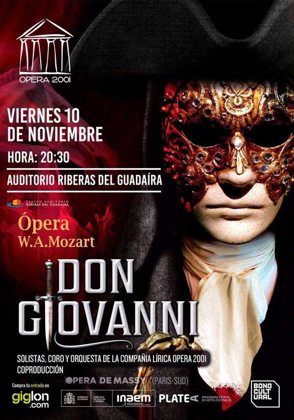 La ópera Don Giovanni inundará el Auditorio alcalareño