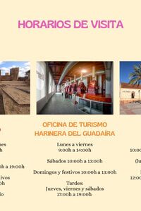 Horarios de visita de los equipamientos turísticos en Alcalá
