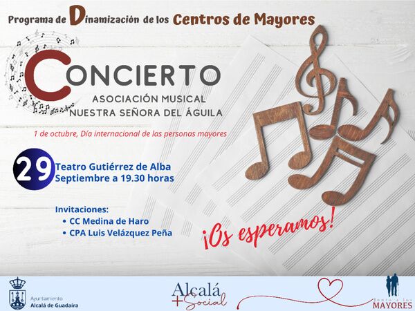 Concierto para celebrar el Día Internacional del Mayor