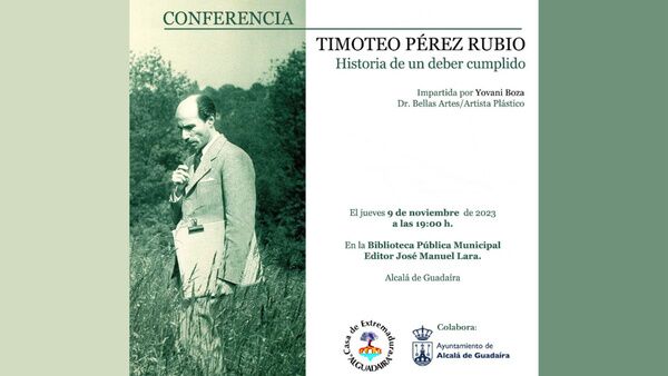 Conferencia sobre el pintor extremeño Timoteo Pérez Rubio