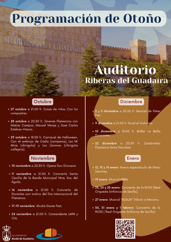 Programación otoño del Riberas del Guadaíra