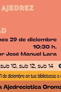 Torneo de ajedrez infantil por Navidad