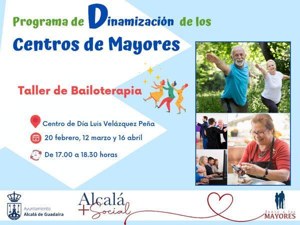 Taller de bailoterapia para mayores