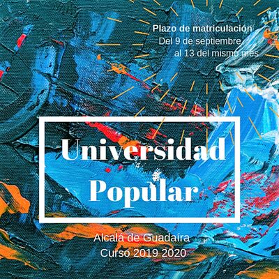 Variedad de disciplinas en la Universidad Popular 2019-20