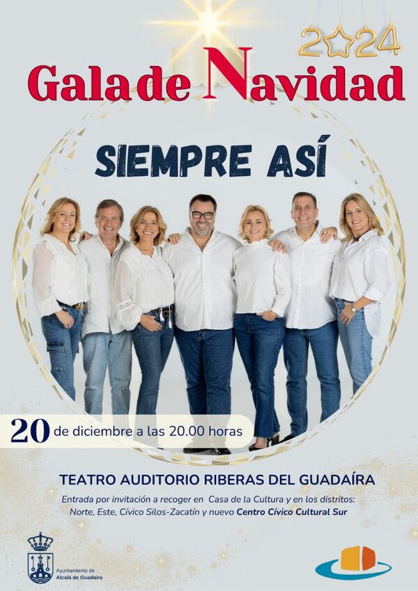 Gala de Navidad con el grupo Siempre Así