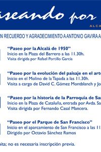 Alcalá celebra en octubre y noviembre el XVIII ciclo de `Paseando por Alcalá´