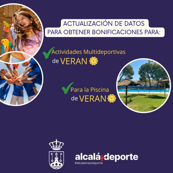 Abierto el plazo para actualizar datos de cara a bonificaciones deportivas