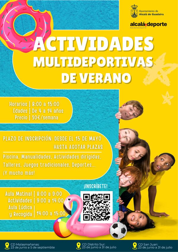 Abierta inscripción para actividades multideportivas de verano