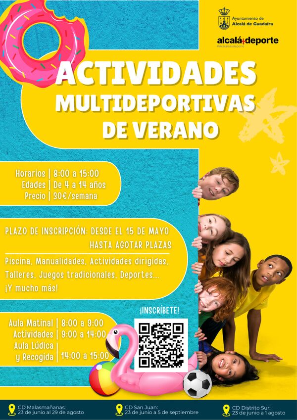 Abierta inscripción para actividades multideportivas de verano