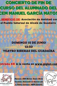 Concierto solidario del alumnado del CEM Manuel García Matos