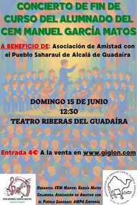 Concierto solidario del CEM Manuel García Matos