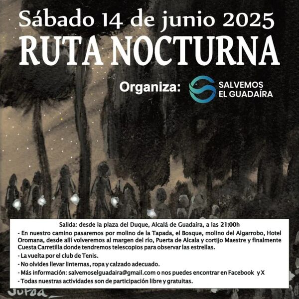 Ruta nocturna para ver las estrellas