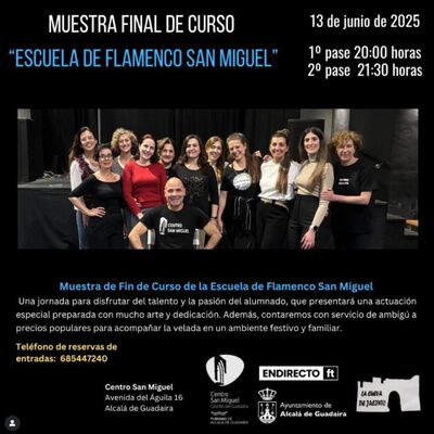 Final de curso de la escuela de flamenco San Miguel