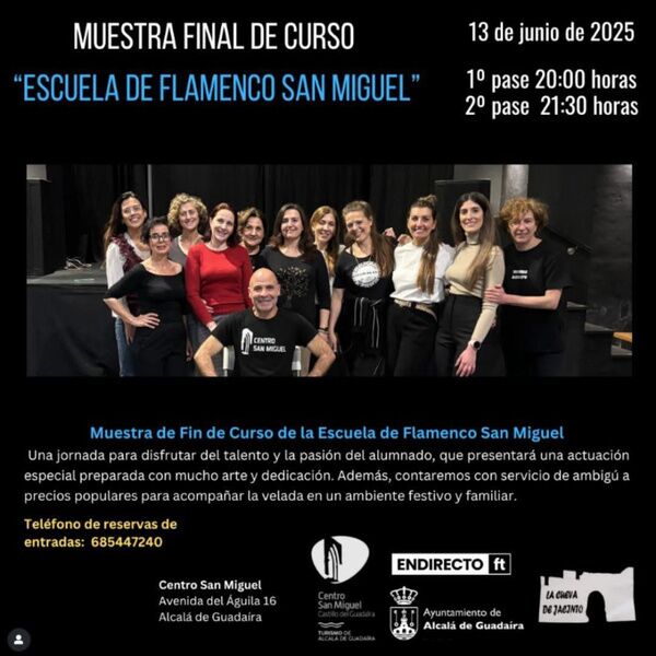 Final de curso de la escuela de flamenco San Miguel