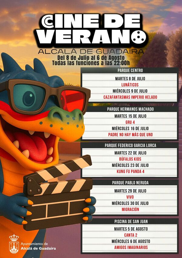 Cine de verano en Alcalá