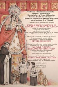 Procesión de la Virgen del Rosario de Santiago
