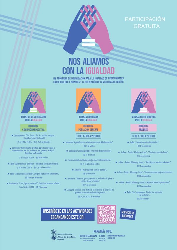 Programa de actividades Nos Aliamos con la Igualdad
