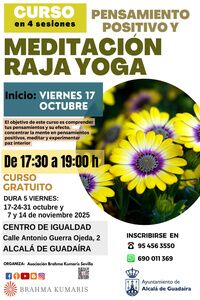 Curso de meditación, yoga y pensamiento positivo